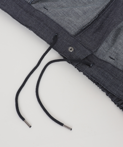 JOURNAL STANDARD relume(ジャーナルスタンダード レリューム)の「SPORTCLAD / スポーツクラッド 別注 シャンブレーペインターパンツ(デニムパンツ・メンズ・ネイビー/ダークブルー/ブラックミックス・SMALL/LARGE/MEDIUM)」の14枚目の写真