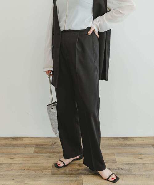 ITEMS URBANRESEARCH（アイテムズ アーバンリサーチ）の「ジレ×パンツセット（パンツドレス・レディース・カーキ/ブラック・FREE）」の14枚目の写真