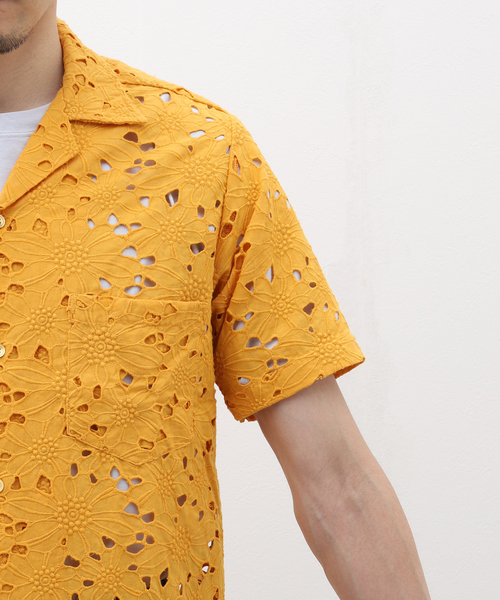 CMMN SWDN（コモンスウェーデン）の「【CMMN SWDN / コモン スウェーデン】Duncan Camp Collar Shirt（シャツ/ブラウス・メンズ・イエロー・46/48）」の4枚目の写真