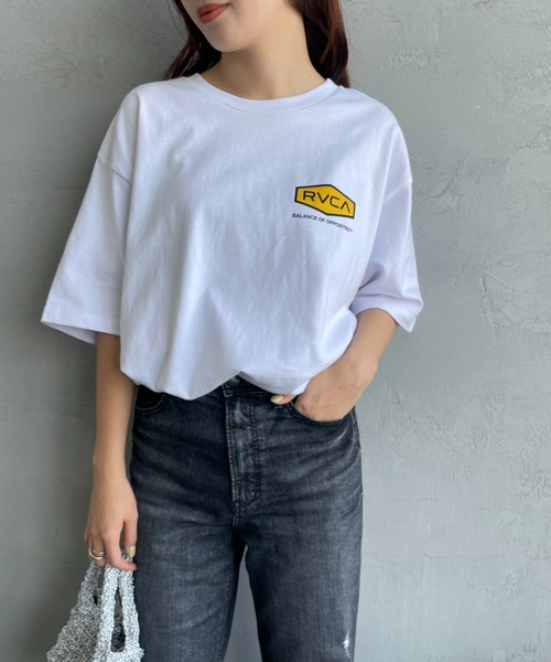 RVCA（ルーカ）の「[RVCA/ルーカ] HEX BOX バックプリント ショートスリーブTシャツ（Tシャツ/カットソー・レディース・ホワイト/ブラック/グレイッシュベージュ・M/L/XL）」の10枚目の写真