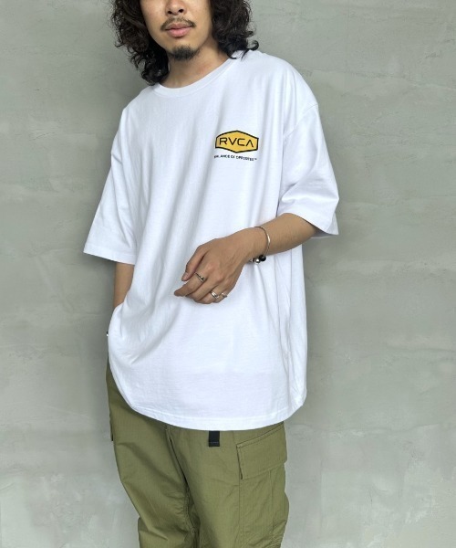 RVCA（ルーカ）の「[RVCA/ルーカ] HEX BOX バックプリント ショートスリーブTシャツ（Tシャツ/カットソー・レディース・ホワイト/ブラック/グレイッシュベージュ・M/L/XL）」の22枚目の写真