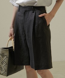 SALON adam et rope' | 【洗える】リネンハーフパンツ/ショートパンツ(その他パンツ)