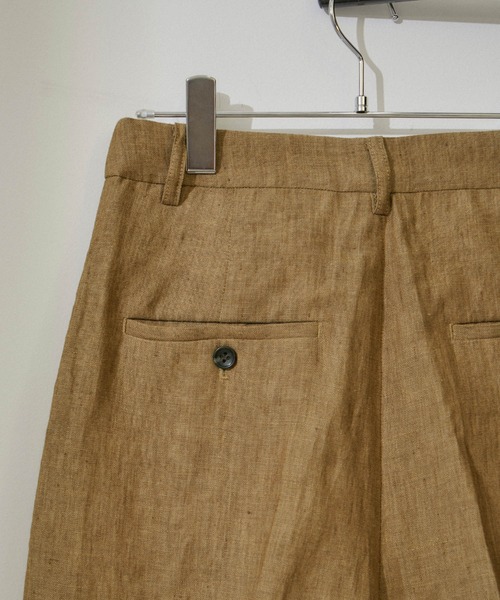 SALON adam et rope'（サロン アダム エ ロペ）の「【洗える】リネンハーフパンツ/ショートパンツ（その他パンツ・レディース・ブラック/ベージュ系その他・S/M）」の7枚目の写真