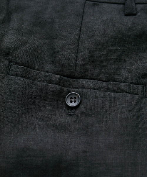 SALON adam et rope'（サロン アダム エ ロペ）の「【洗える】リネンハーフパンツ/ショートパンツ（その他パンツ・レディース・ブラック/ベージュ系その他・S/M）」の9枚目の写真