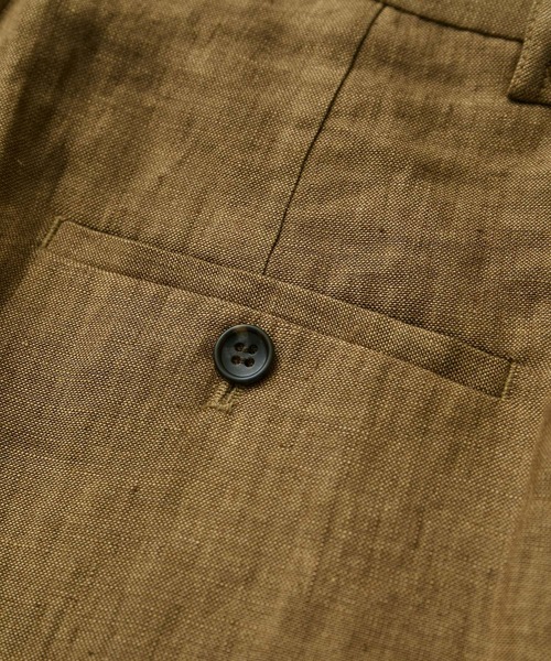 SALON adam et rope'（サロン アダム エ ロペ）の「【洗える】リネンハーフパンツ/ショートパンツ（その他パンツ・レディース・ブラック/ベージュ系その他・S/M）」の10枚目の写真