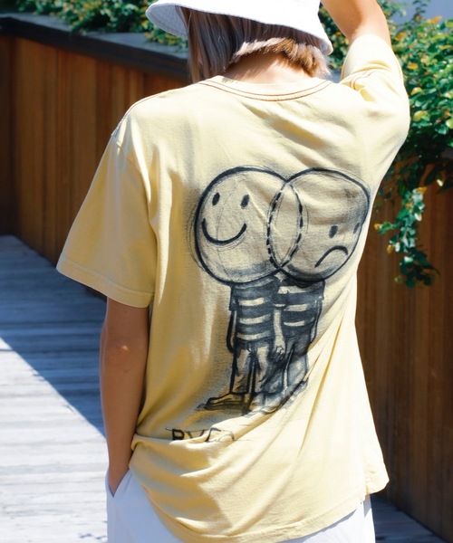 【セール】RVCA メンズ 【ANDREW POMMIER】 VENN DIAGRAM SS Ｔシャツ 【2024年夏モデル】/ルーカバックプリント半袖Tシャツ（Tシャツ/カットソー）｜RVCA（ルーカ）