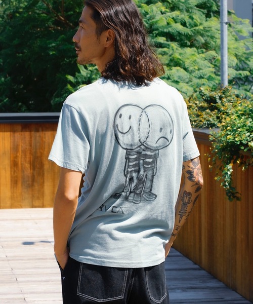 【セール】RVCA メンズ 【ANDREW POMMIER】 VENN DIAGRAM SS Ｔシャツ 【2024年夏モデル】/ルーカバックプリント半袖Tシャツ（Tシャツ/カットソー）｜RVCA（ルーカ）