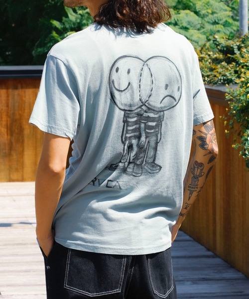 【セール】RVCA メンズ 【ANDREW POMMIER】 VENN DIAGRAM SS Ｔシャツ 【2024年夏モデル】/ルーカバックプリント半袖Tシャツ（Tシャツ/カットソー）｜RVCA（ルーカ）