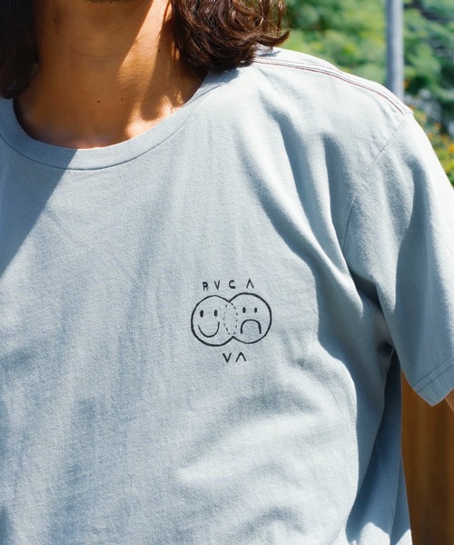 【セール】RVCA メンズ 【ANDREW POMMIER】 VENN DIAGRAM SS Ｔシャツ 【2024年夏モデル】/ルーカバックプリント半袖Tシャツ（Tシャツ/カットソー）｜RVCA（ルーカ）