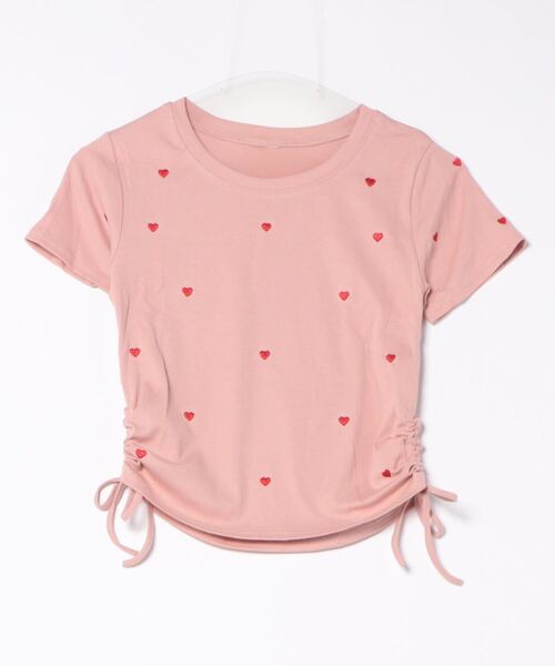 可愛いハート柄シャツ✦春のお出かけに最適トップス Tシャツ レディース トップス 星柄 春夏 ビッグサイズ 着るだけ