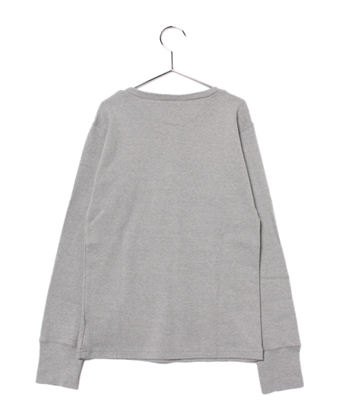 One deux boo(ワンドゥーブー)の「ヘンリ-ネック長袖Tee(Tシャツ/カットソー・キッズ・レッド/グレー/ナチュラル・150/140)」の7枚目の写真