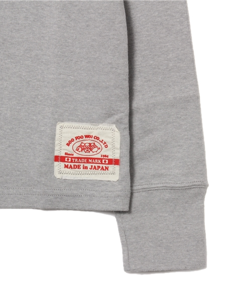 One deux boo(ワンドゥーブー)の「ヘンリ-ネック長袖Tee(Tシャツ/カットソー・キッズ・レッド/グレー/ナチュラル・150/140)」の4枚目の写真