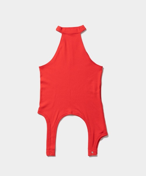 beautiful people（ビューティフルピープル）の「double-end cotton   wool rib tank top（タンクトップ・レディース・ブラック/レッド・36/34）」の2枚目の写真