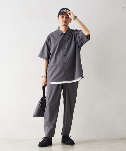 JOURNAL STANDARD relume（ジャーナルスタンダード　レリューム）の「AIRLY DOTS サッカーイージーベイカーパンツ（その他パンツ・メンズ・グレー/ブラック/ネイビー・MEDIUM/LARGE）」の8枚目の写真