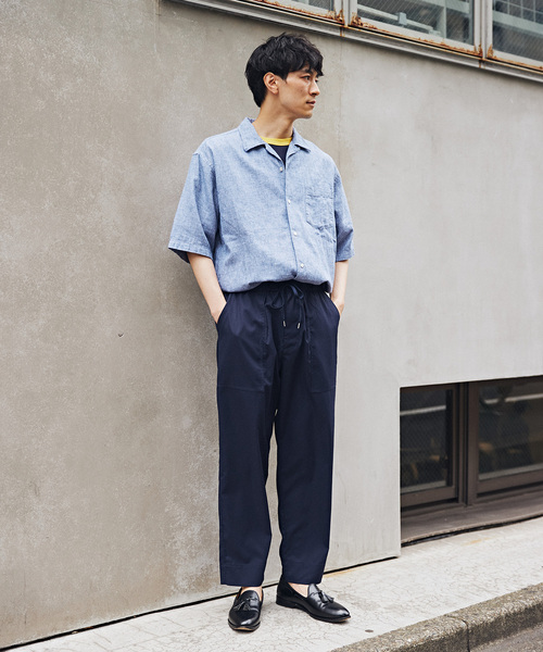 JOURNAL STANDARD relume（ジャーナルスタンダード　レリューム）の「AIRLY DOTS サッカーイージーベイカーパンツ（その他パンツ・メンズ・グレー/ブラック/ネイビー・MEDIUM/LARGE）」の6枚目の写真