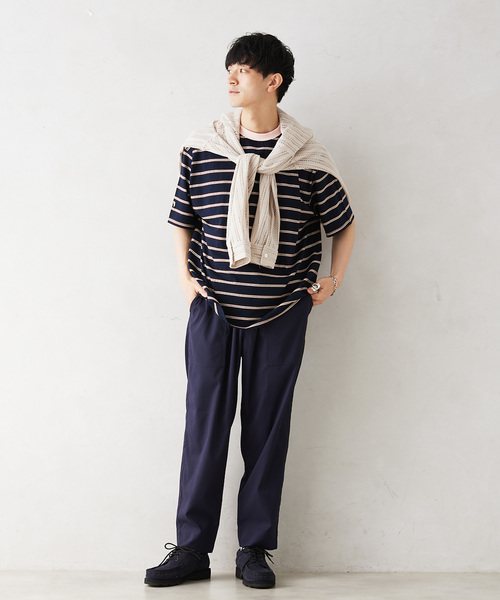 JOURNAL STANDARD relume（ジャーナルスタンダード　レリューム）の「AIRLY DOTS サッカーイージーベイカーパンツ（その他パンツ・メンズ・グレー/ブラック/ネイビー・MEDIUM/LARGE）」の5枚目の写真