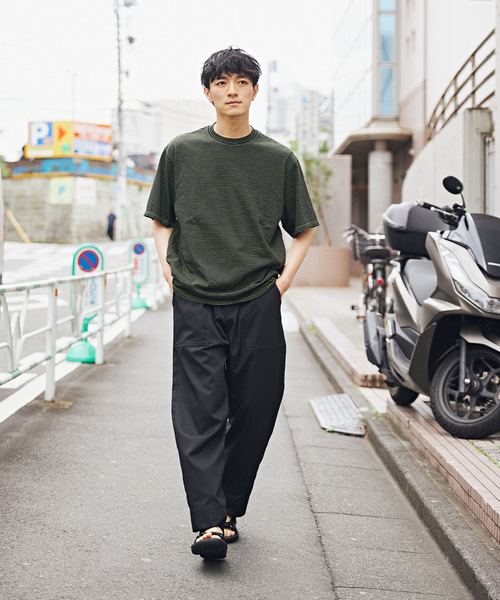 JOURNAL STANDARD relume（ジャーナルスタンダード　レリューム）の「AIRLY DOTS サッカーイージーベイカーパンツ（その他パンツ・メンズ・グレー/ブラック/ネイビー・MEDIUM/LARGE）」の21枚目の写真