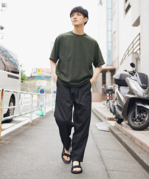 JOURNAL STANDARD relume（ジャーナルスタンダード　レリューム）の「AIRLY DOTS サッカーイージーベイカーパンツ（その他パンツ・メンズ・グレー/ブラック/ネイビー・MEDIUM/LARGE）」の20枚目の写真