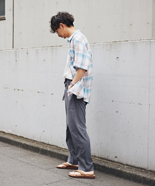 JOURNAL STANDARD relume（ジャーナルスタンダード　レリューム）の「AIRLY DOTS サッカーイージーベイカーパンツ（その他パンツ・メンズ・グレー/ブラック/ネイビー・MEDIUM/LARGE）」の13枚目の写真