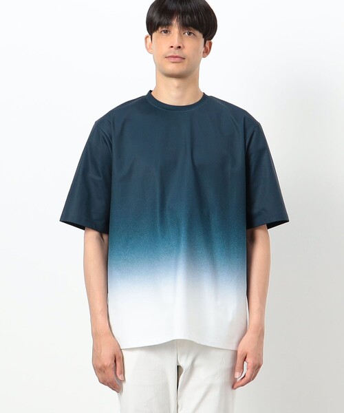 COMME CA ISM(コムサイズム)の「カラーグラデーション プリント Tシャツ(Tシャツ/カットソー・メンズ・ネイビー/グレー/ブラック・MEDIUM/LARGE)」の9枚目の写真