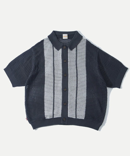 WHO'S WHO gallery（フーズフーギャラリー）の「【KOOKY'N/クーキー】メッシュニットポロ（ポロシャツ・メンズ・オレンジ/ブラック・FREE）」の7枚目の写真