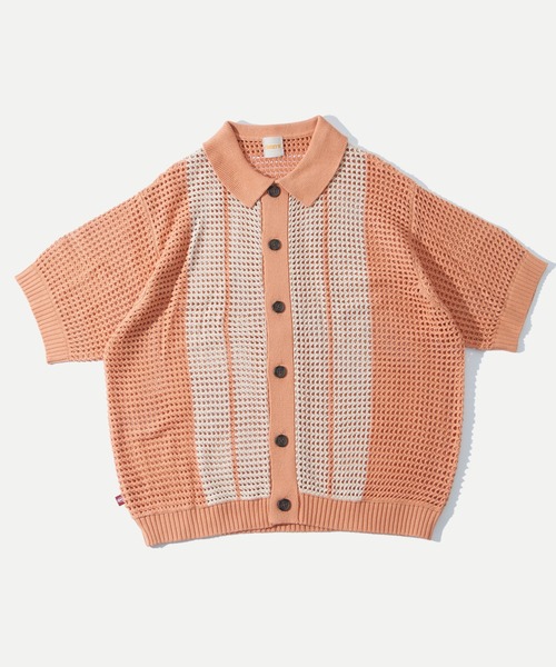 WHO'S WHO gallery（フーズフーギャラリー）の「【KOOKY'N/クーキー】メッシュニットポロ（ポロシャツ・メンズ・オレンジ/ブラック・FREE）」の12枚目の写真