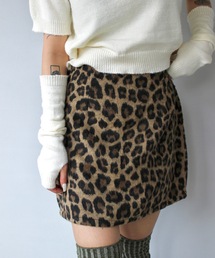 SANSeLF | レオパードミニスカート【SANSeLF】sanw24a014(スカート)
