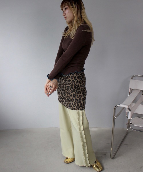 SANSeLF(サンセルフ)の「レオパードミニスカート【SANSeLF】sanw24a014(スカート・レディース・レオパード・FREE)」の7枚目の写真