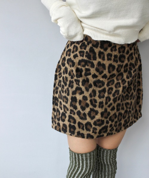 SANSeLF(サンセルフ)の「レオパードミニスカート【SANSeLF】sanw24a014(スカート・レディース・レオパード・FREE)」の13枚目の写真