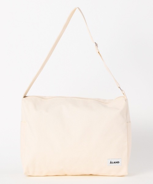 ALAND（エーランド）の「【UNISEX】ALAND／キャンバスショルダーBAG（ショルダーバッグ・レディース・ブラック/ベージュ/ネイビー・FREE）」の13枚目の写真