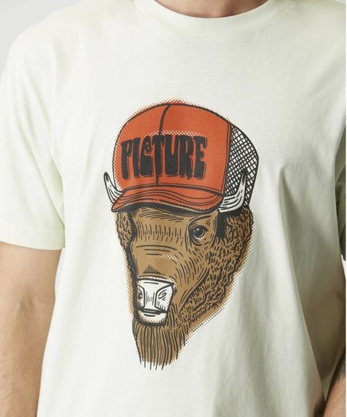 PICTURE ORGANIC CLOTHING KEYNEE TEE ピクチャー T シャツ 正規販売店 PICTURE ORGANIC CLOTHING KEY TEE WHITE ピクチャー