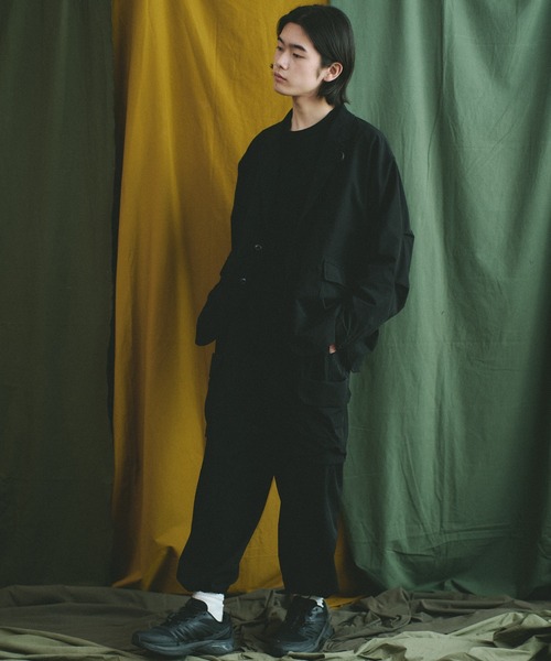 Universal Style Wear（ユニバーサルスタイルウェア）の「Universal Style Wear Tec ユーティリティー パンツ（カーゴパンツ・メンズ・ブラック/スモーキーグリーン系・MEDIUM/LARGE/X-LARGE）」の5枚目の写真