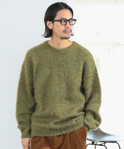 【セール】ダブル ジャカード モヘヤ ニット（ニット/セーター）｜B:MING by BEAMS（ビーミングバイビームス）