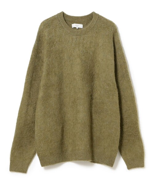 B:MING by BEAMS（ビーミングバイビームス）の「ダブル ジャカード モヘヤ ニット（ニット/セーター・メンズ・ブラック/オリーブ/ネイビー・SMALL/MEDIUM/LARGE/X-LARGE）」の19枚目の写真