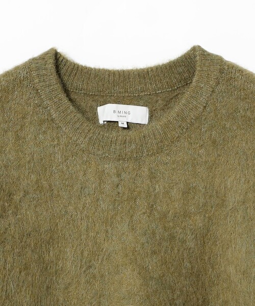 B:MING by BEAMS（ビーミングバイビームス）の「ダブル ジャカード モヘヤ ニット（ニット/セーター・メンズ・ブラック/オリーブ/ネイビー・SMALL/MEDIUM/LARGE/X-LARGE）」の20枚目の写真