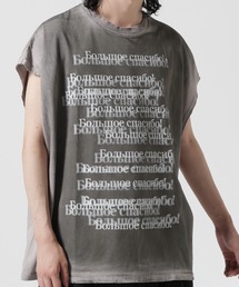 DANKE SCHON | DankeSchon/ダンケシェーン/PIGMENT SPRAYING NOSLEEVE/ノースリーブス(タンクトップ)