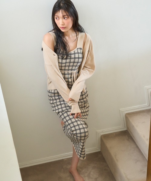 SNIDEL HOME（スナイデルホーム）の「チェックワンピース（ルーム