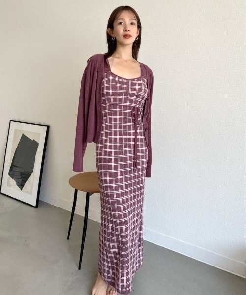 SNIDEL HOME（スナイデルホーム）の「チェックワンピース（ルーム