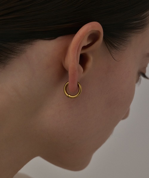 CENE（セネ）の「【CENE】セネ/ワンタッチループイヤリング(small)（イヤリング・レディース・ゴールド/シルバー/ピンクゴールド・FREE）」の2枚目の写真