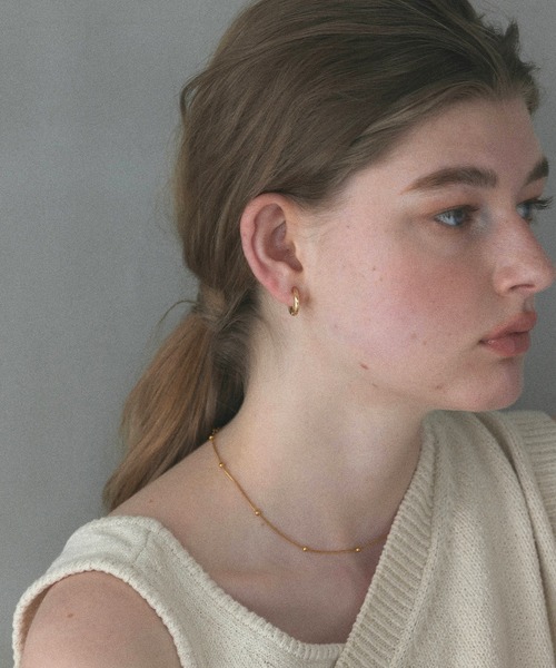 CENE（セネ）の「【CENE】セネ/ワンタッチループイヤリング(small)（イヤリング・レディース・ゴールド/シルバー/ピンクゴールド・FREE）」の8枚目の写真