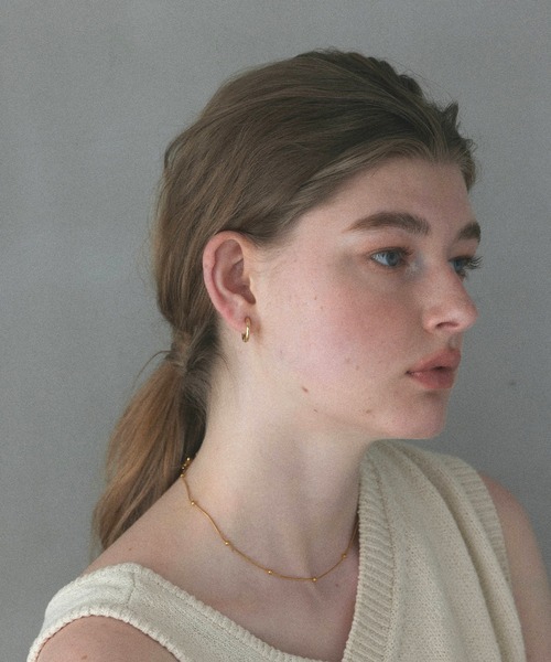 CENE（セネ）の「【CENE】セネ/ワンタッチループイヤリング(small)（イヤリング・レディース・ゴールド/シルバー/ピンクゴールド・FREE）」の7枚目の写真