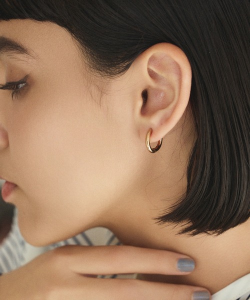 CENE（セネ）の「【CENE】セネ/ワンタッチループイヤリング(small)（イヤリング・レディース・ゴールド/シルバー/ピンクゴールド・FREE）」の9枚目の写真