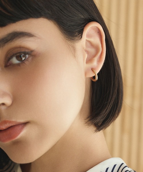 CENE（セネ）の「【CENE】セネ/ワンタッチループイヤリング(small)（イヤリング・レディース・ゴールド/シルバー/ピンクゴールド・FREE）」の10枚目の写真