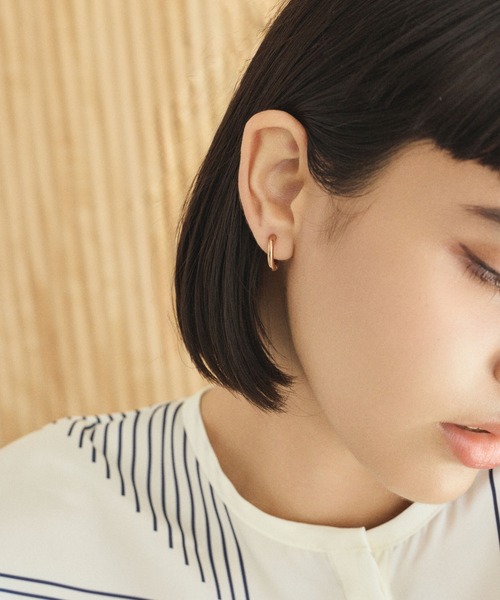 CENE（セネ）の「【CENE】セネ/ワンタッチループイヤリング(small)（イヤリング・レディース・ゴールド/シルバー/ピンクゴールド・FREE）」の12枚目の写真