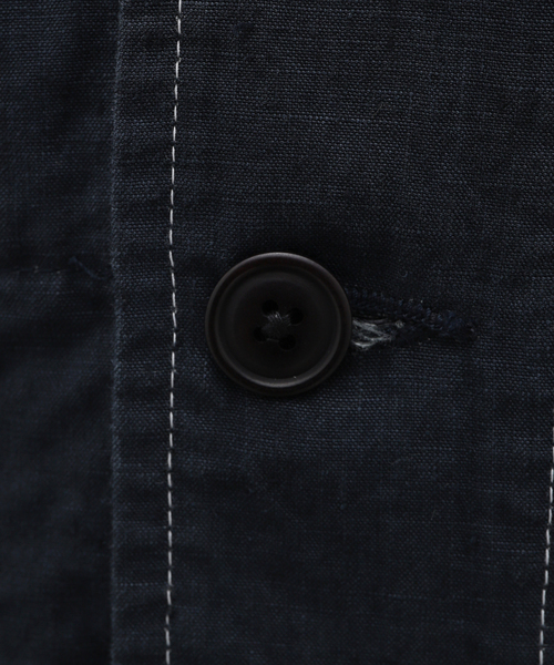 EDIFICE(エディフィス)の「BUREAU (ビューロー) LINEN CAMARGUE JACKET(テーラードジャケット・メンズ・ブラック/ネイビー・MEDIUM/LARGE)」の20枚目の写真