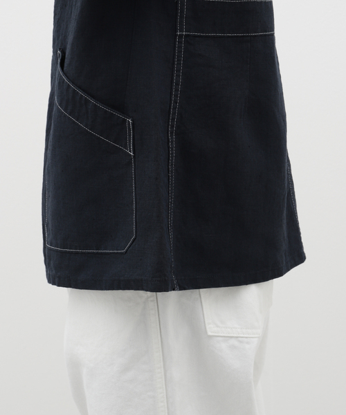 EDIFICE(エディフィス)の「BUREAU (ビューロー) LINEN CAMARGUE JACKET(テーラードジャケット・メンズ・ブラック/ネイビー・MEDIUM/LARGE)」の21枚目の写真