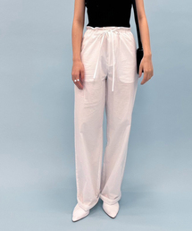 【VERSO/ヴェルソ】Strap Cotton Pants