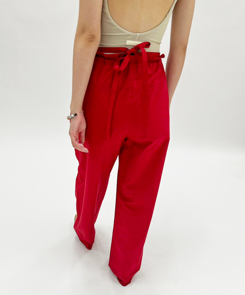 セール】【VERSO/ヴェルソ】Strap Cotton Pants（その他パンツ