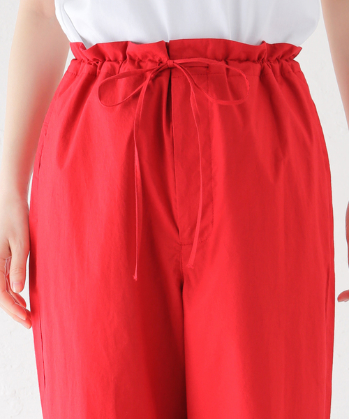 EDIT. FOR LULU(エディットフォールル)の「【VERSO/ヴェルソ】Strap Cotton Pants(その他パンツ・レディース・ホワイト/レッド・SMALL/MEDIUM)」の12枚目の写真