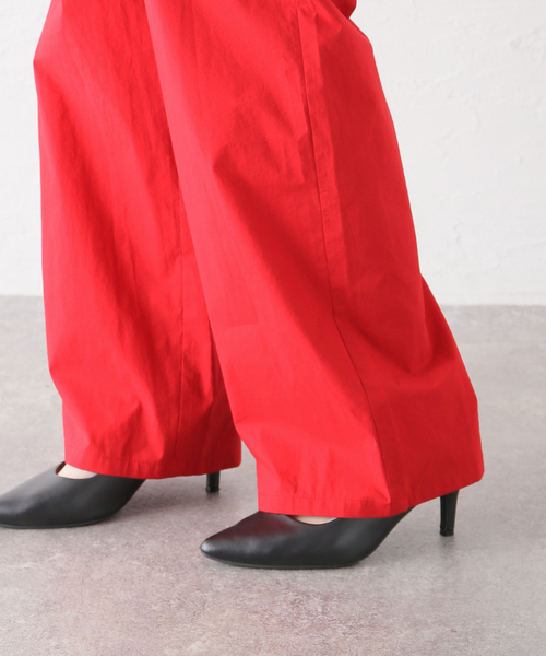 EDIT. FOR LULU(エディットフォールル)の「【VERSO/ヴェルソ】Strap Cotton Pants(その他パンツ・レディース・ホワイト/レッド・SMALL/MEDIUM)」の16枚目の写真